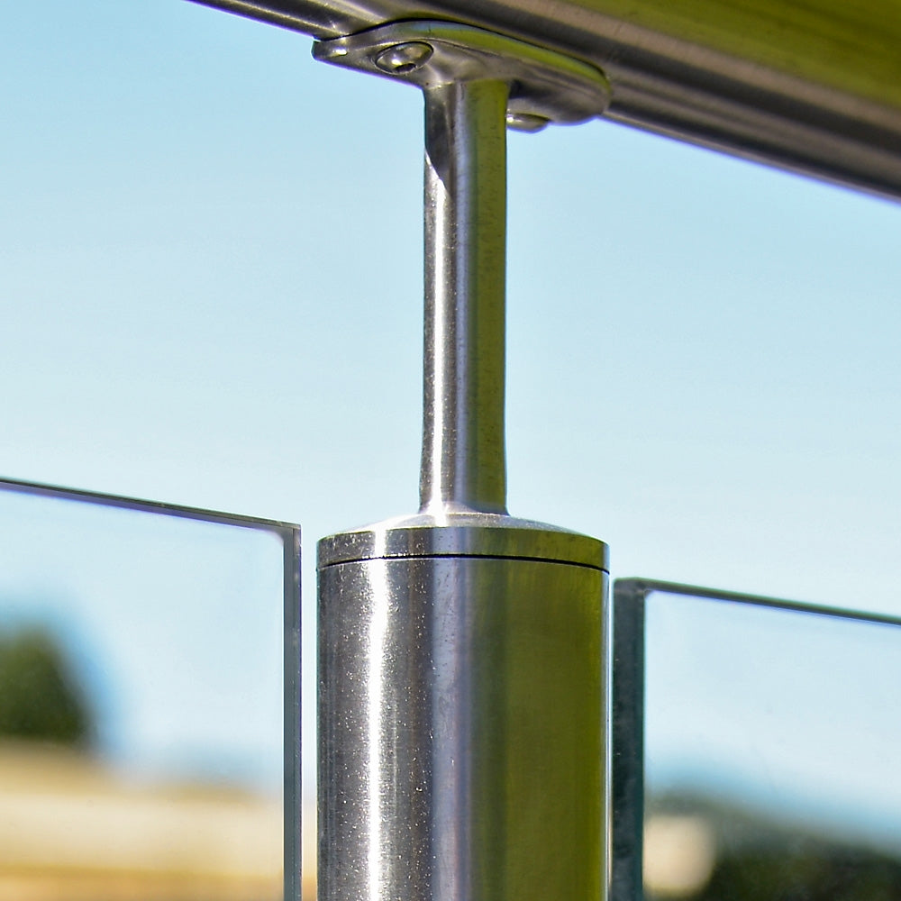 Thin Tube To Tube Handrail Support To Suit 42.4 x 2.0mm Tube