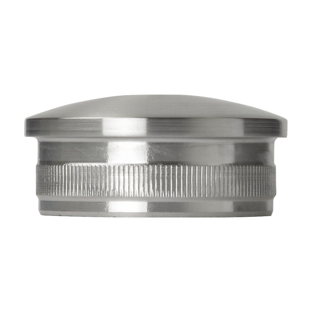 Radiused Curved End Cap With M8 Thread Hole To Suit 48.3 x 2.6mm Tube