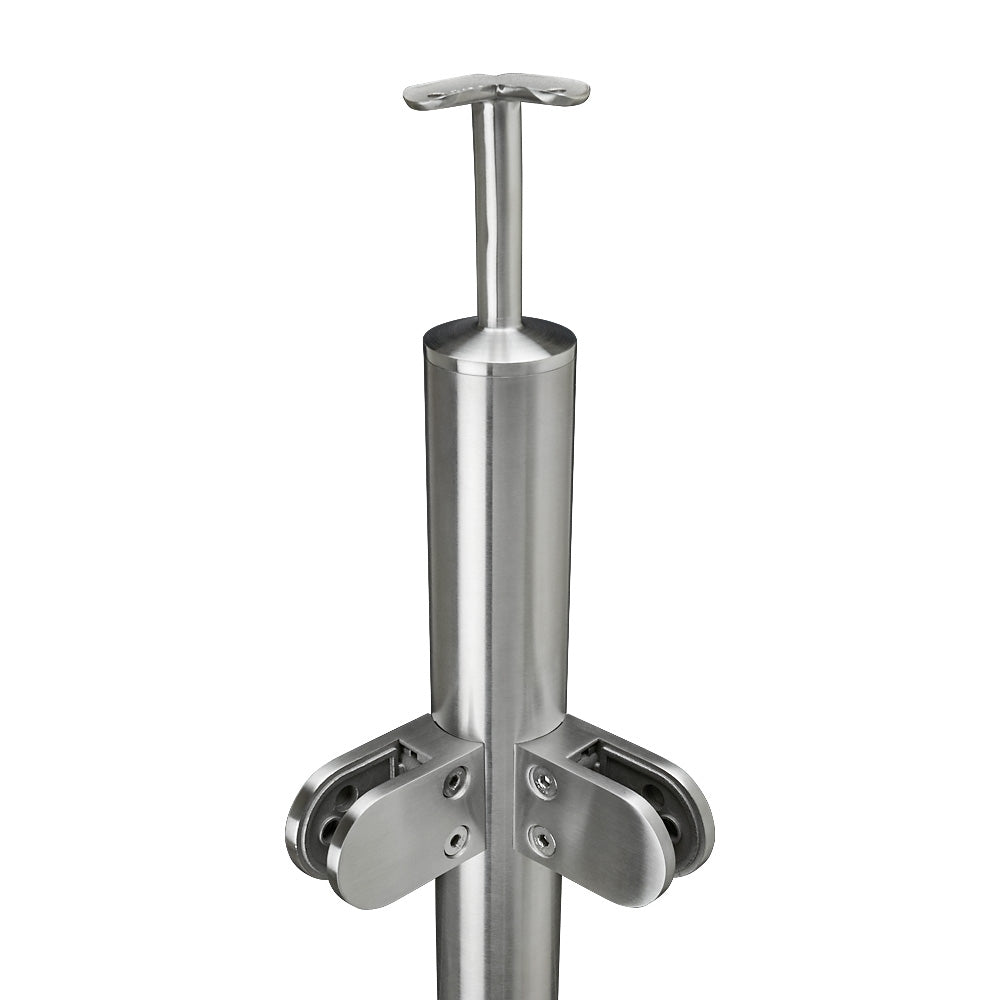 316 Stainless Steel Ready Made Glass Balustrade Kit Corner Post 48.3mm x 2.0mm