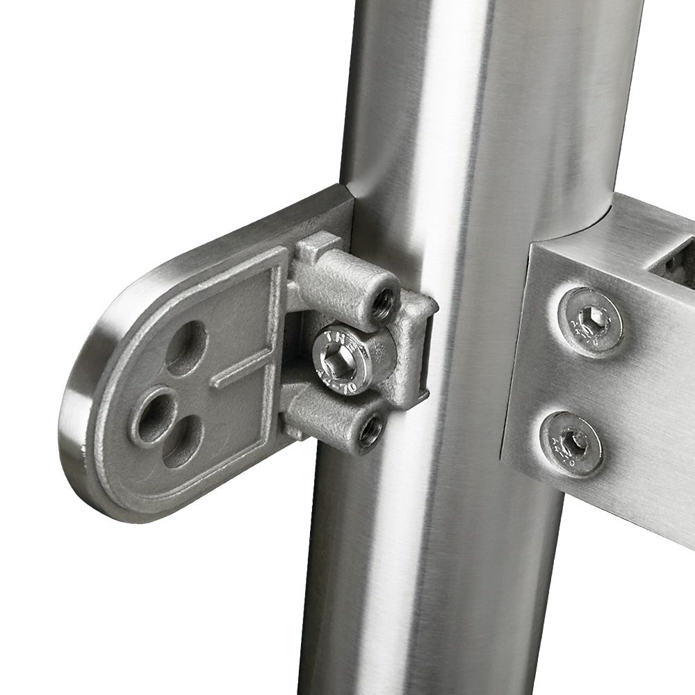 Clearance 316 Stainless Steel Balustrade Corner Post 48.3mm End Capped