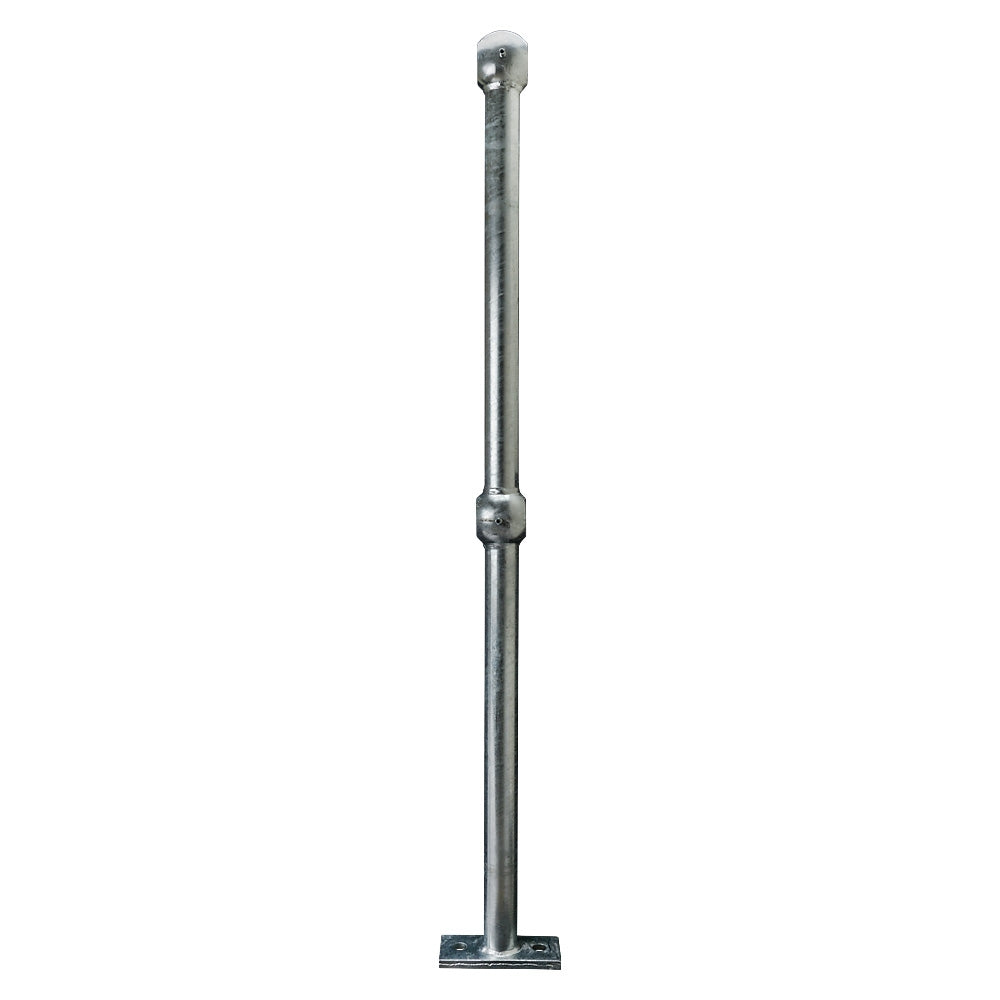 Flat Base Handrail Standard Galvanised To Suit 42mm Tube 550mm Centres