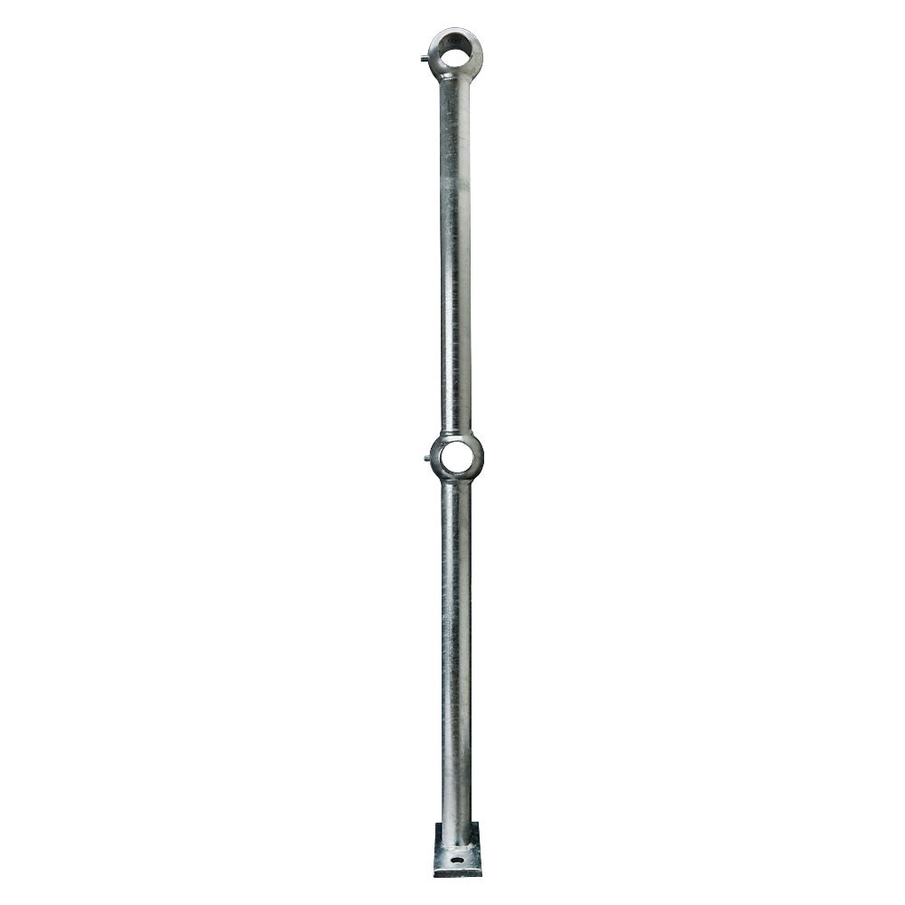 Flat Base Handrail Standard Galvanised To Suit 42mm Tube 550mm Centres