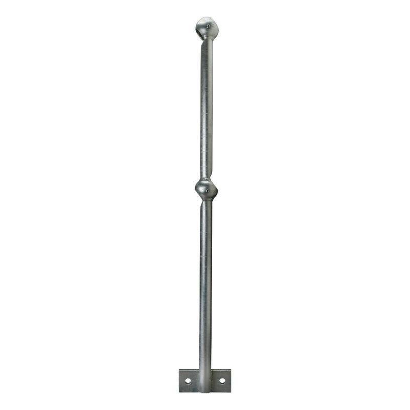 TSGRSP34R Galvanised 38° Rake Side Palm Right Hand To Suit 34mm Tube 450mm Centres