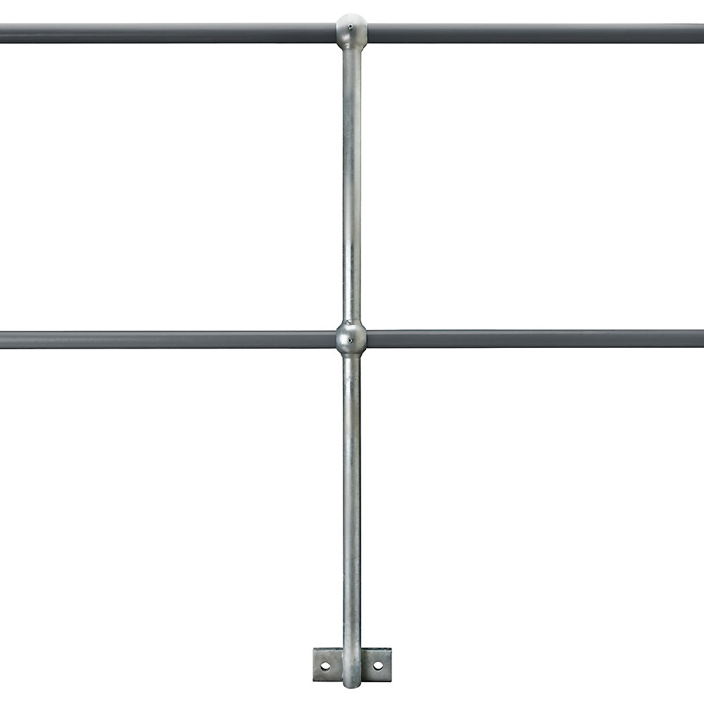 Side Palm Handrail Standard Galvanised To Suit 34mm Tube 550mm Centres