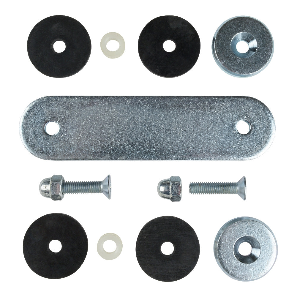 Mild Steel Double Weld On Glass Clamp 160 x 40 x 6mm