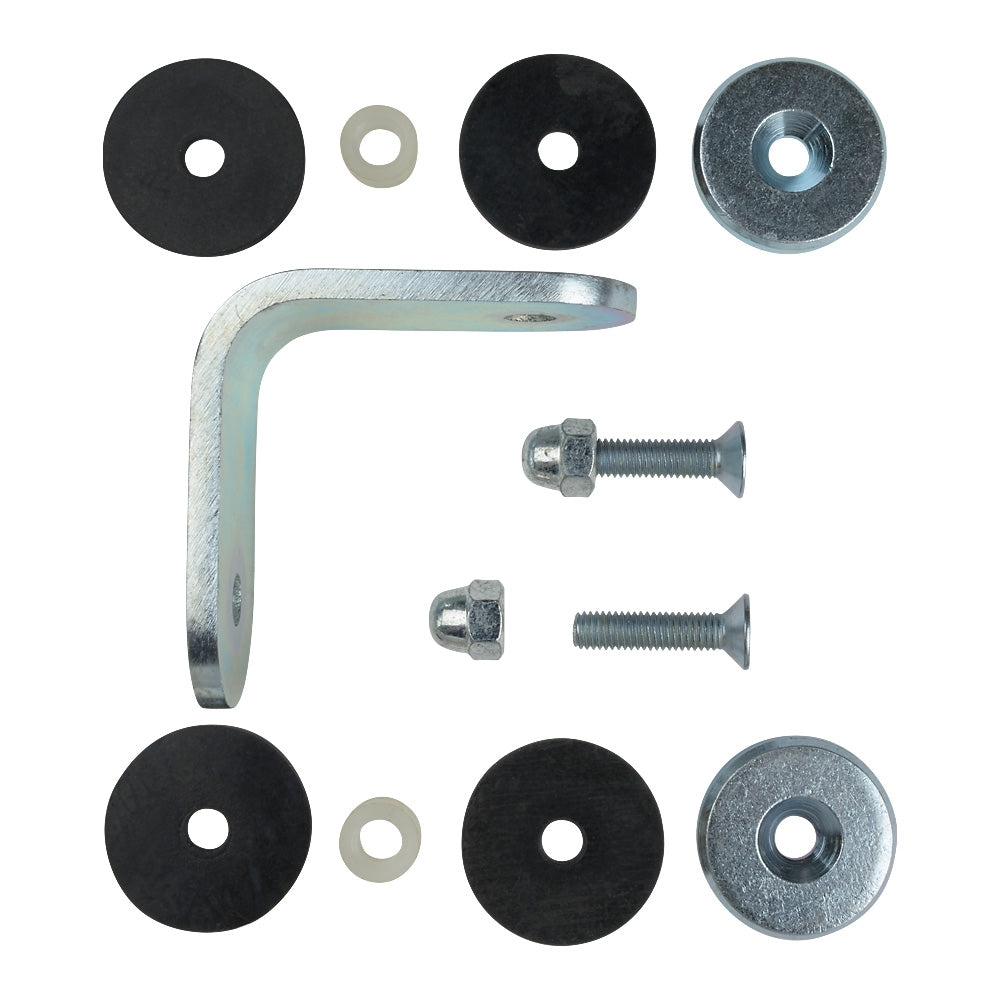 Mild Steel External Corner Weld On Glass Clamp 80 x 40 x 6mm