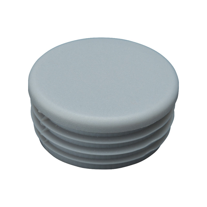 Grey Plastic Cap For 48mm Tube To Suit 1.5 - 2mm Wall