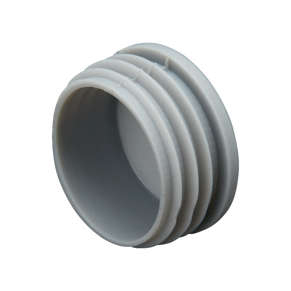 Grey Plastic Cap For 48mm Tube To Suit 1.5 - 2mm Wall
