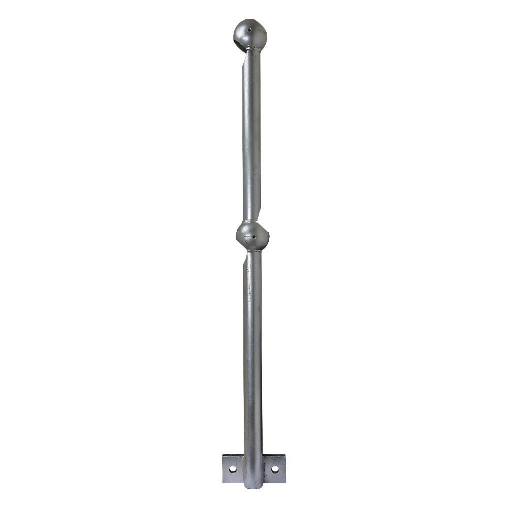 45 Deg Rake Side Palm Handrail Standard Galvanised Right Hand 42mm