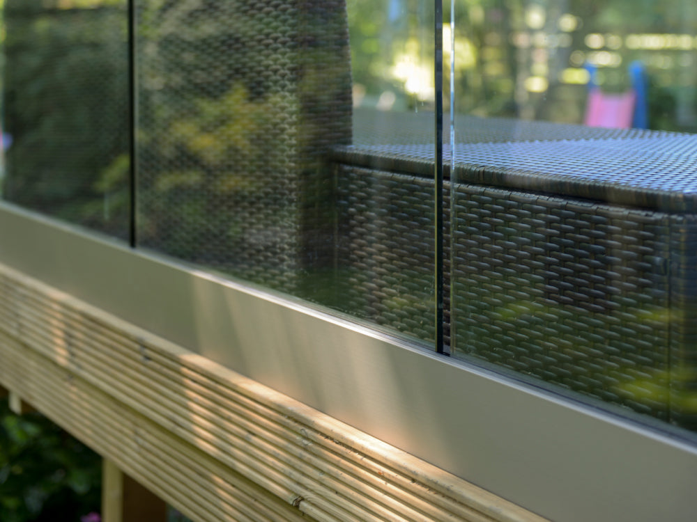 Aluminium and Glass Balcony Railing