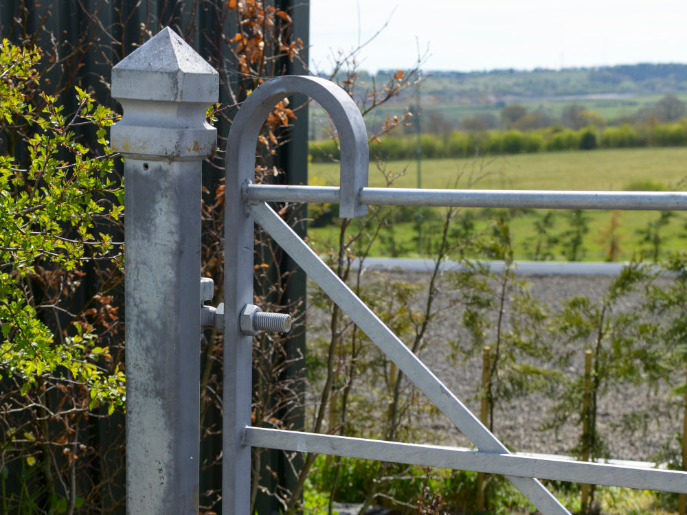Metal Farm Gate Post