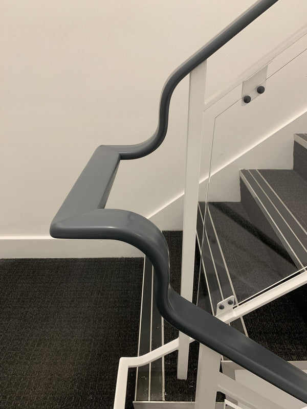 Anthracite Plastic Handrail for an Office Staircase in Salford