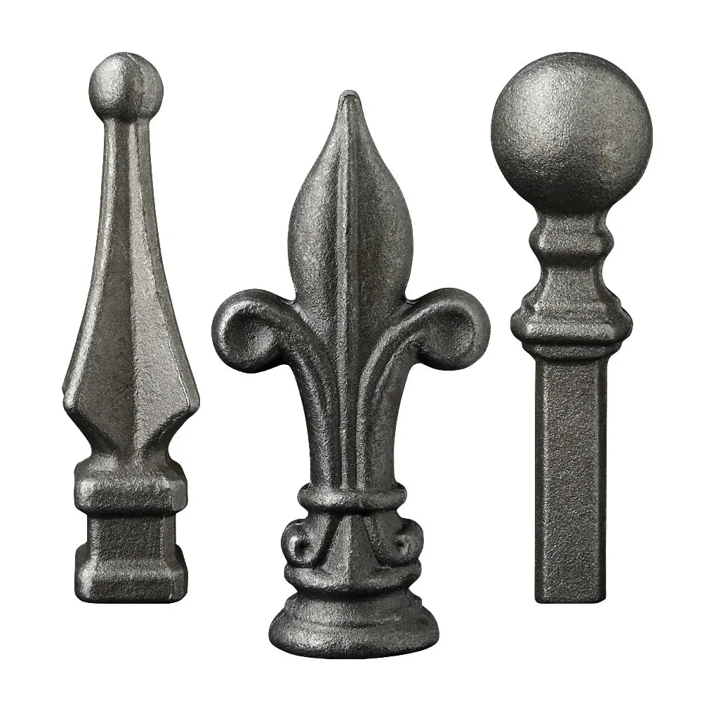 Wrought Iron Gate Parts - Wrought Iron Railheads