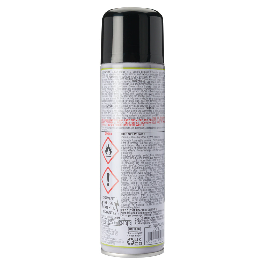 Spray Paint Satin Black 250ml