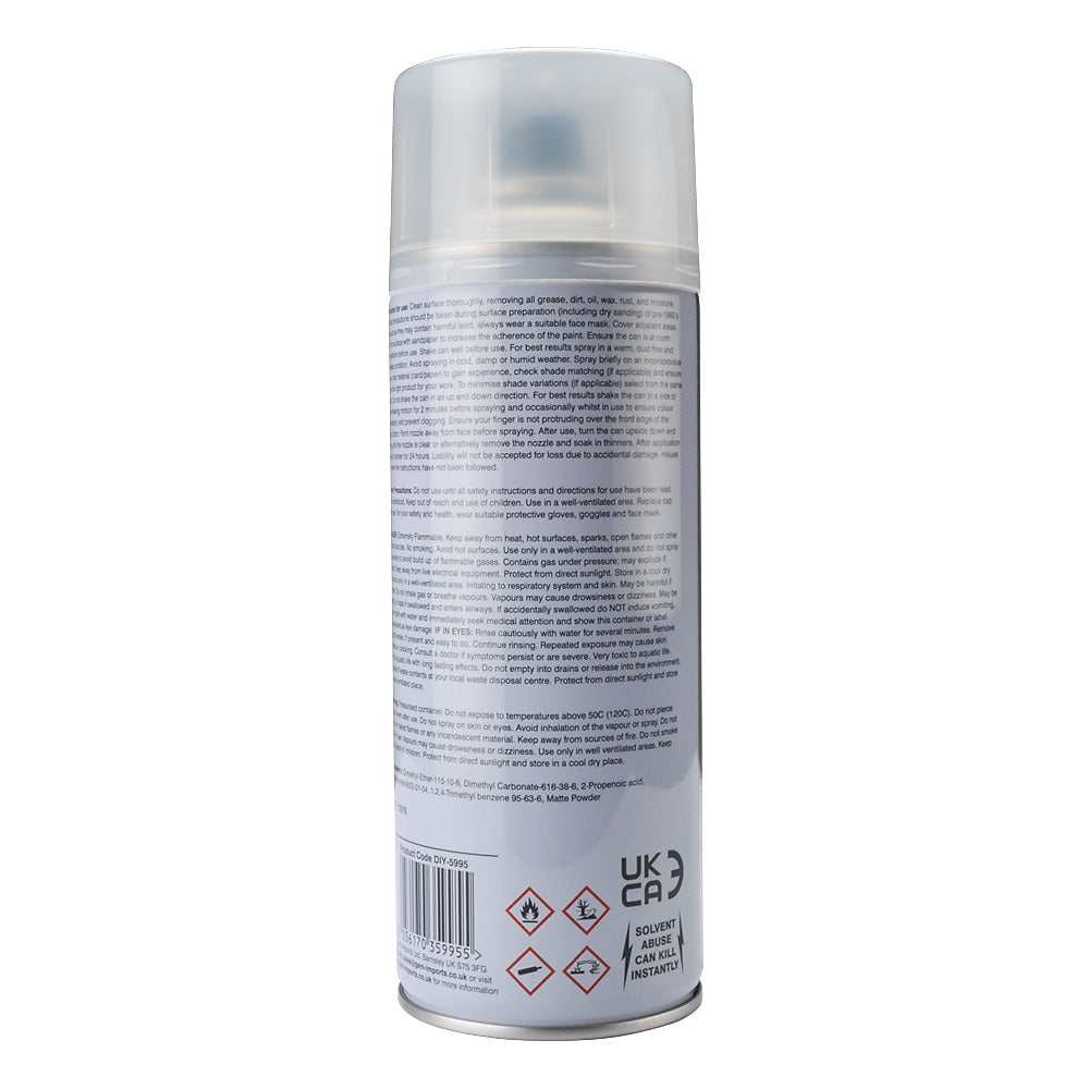 Spray Paint Clear Varnish Gloss Finish 400ml