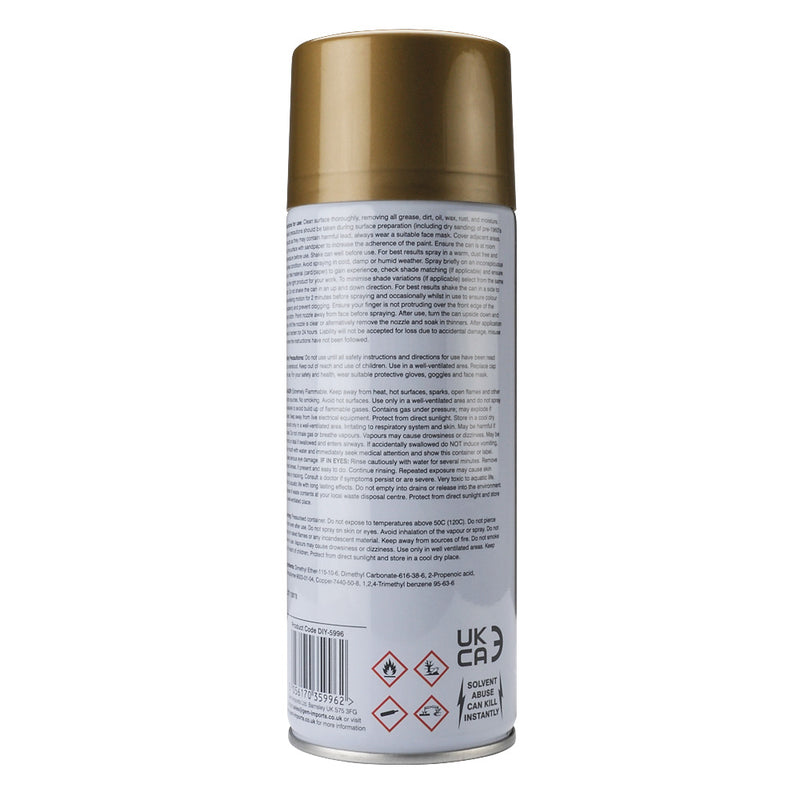 Spray Paint Gold Metallic Finish 400ml