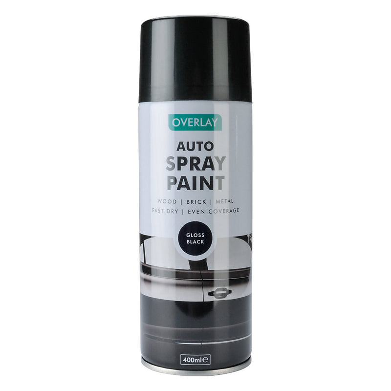 Spray Paint Gloss Black Finish 400ml