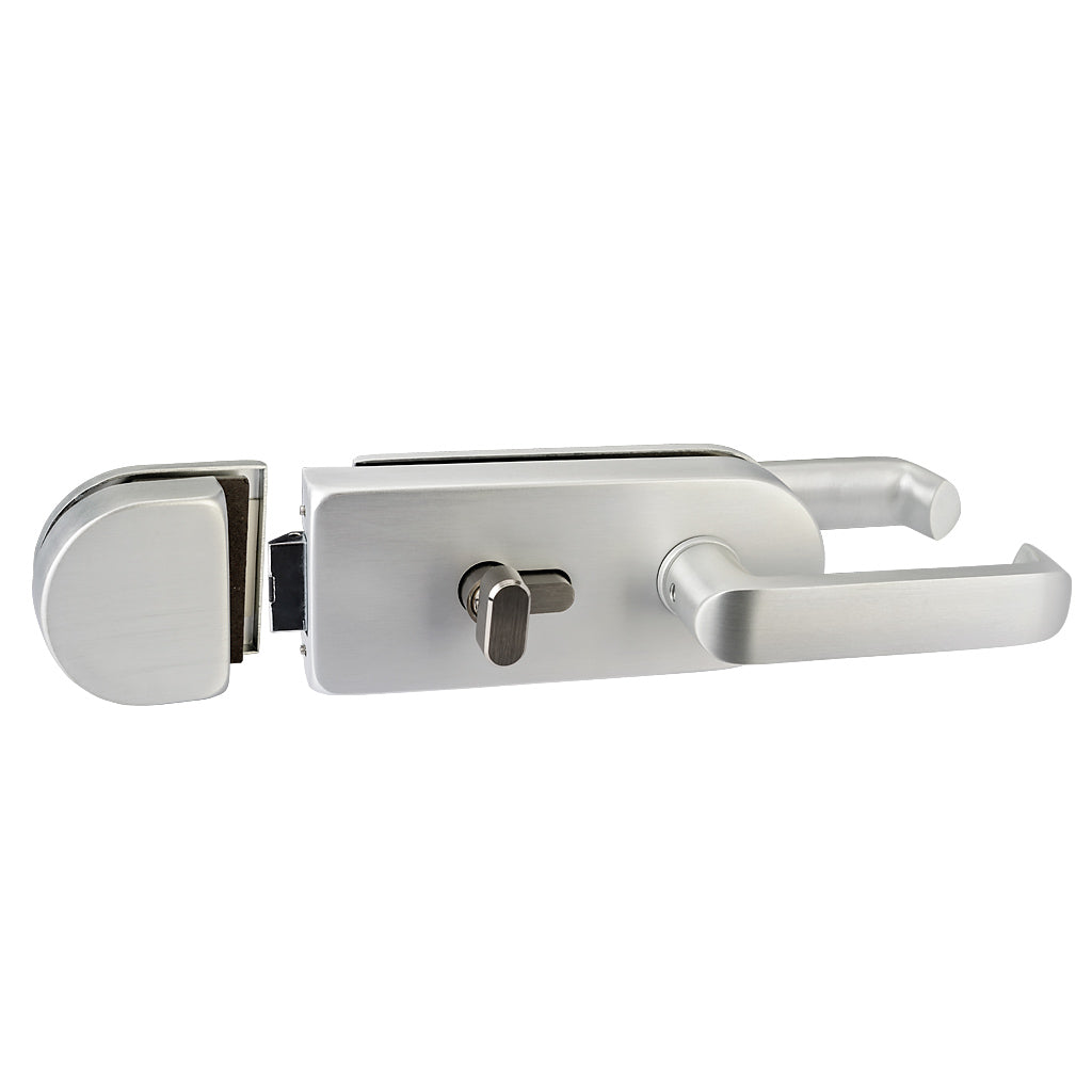 Aluminium Glass To Glass Gate Lock To Suit 10-12mm Glass