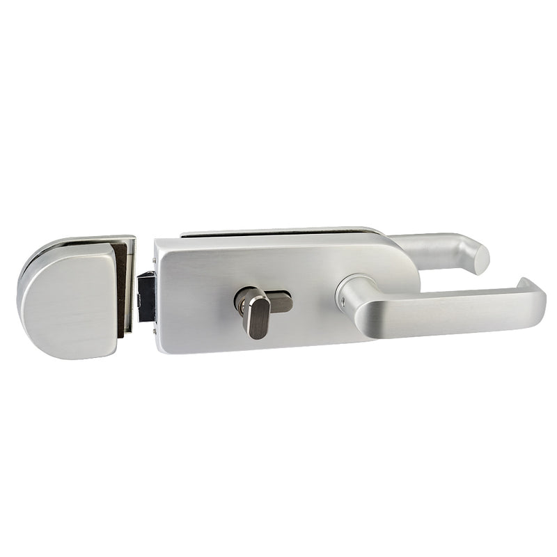 Aluminium Glass To Glass Gate Lock To Suit 10-12mm Glass