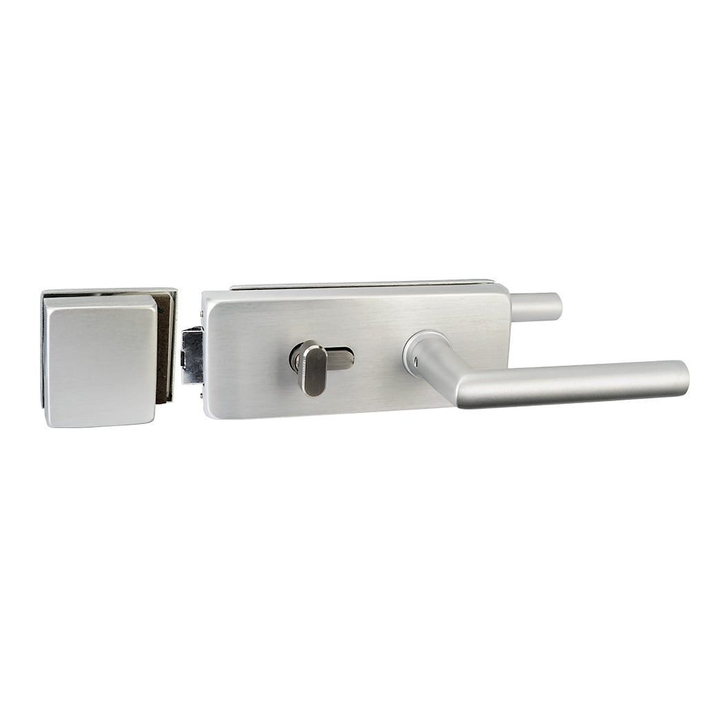 Aluminium Glass To Glass Gate Lock With 3 Keys To Suit 10-12mm Glass