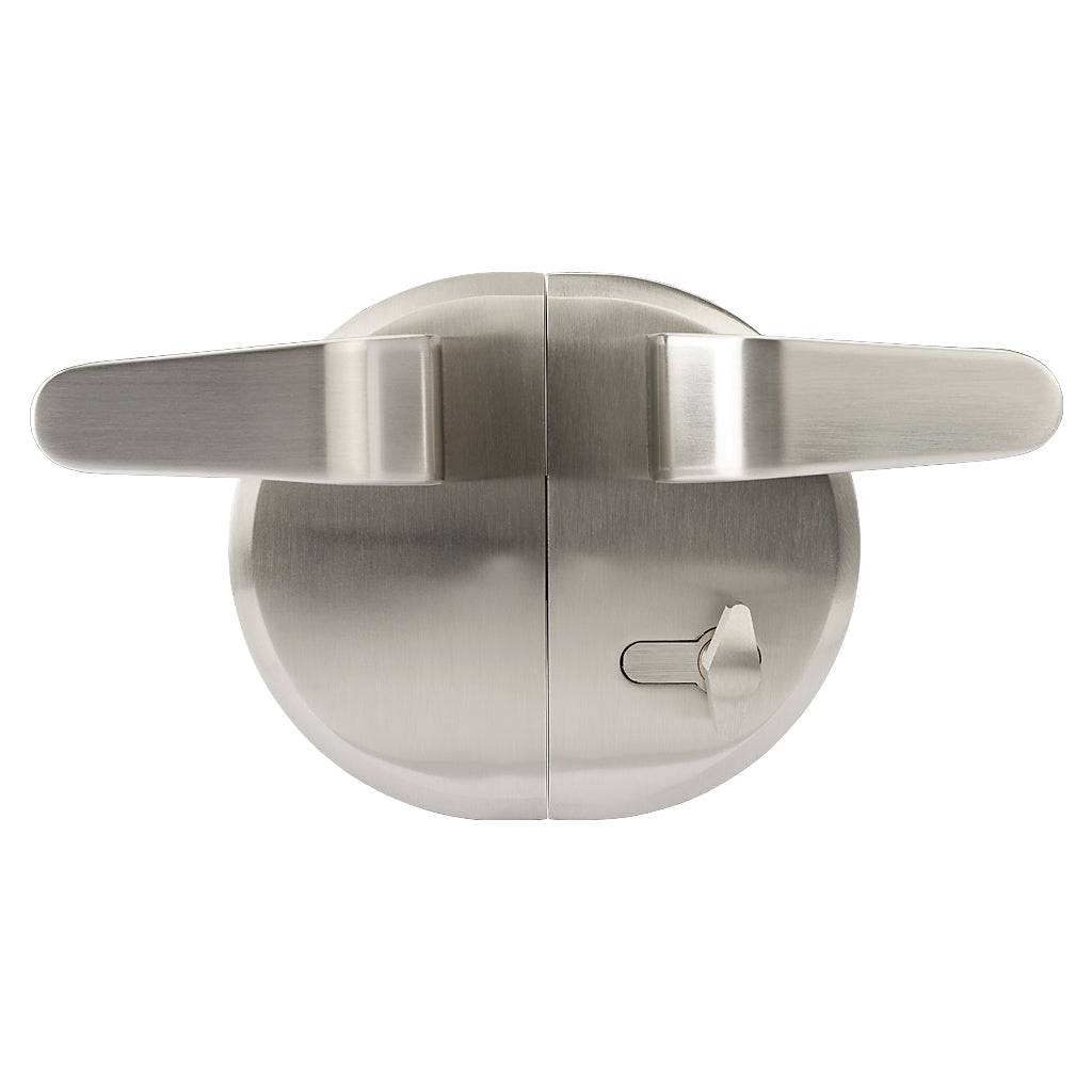 Zinc Glass To Glass Dead Lock With Matching Keep 3 Keys To Suit 10-12mm Glass