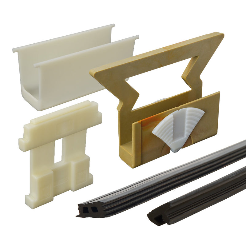 Adjustable Aluminium Channel Glass Kit For 13.52mm Glass