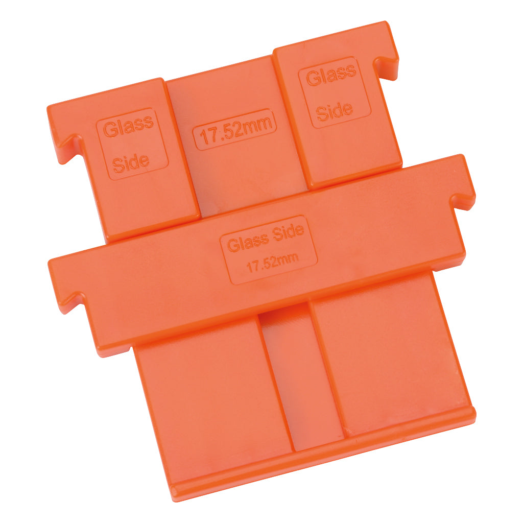 Adjustable Aluminium Channel Glass Kit, To Suit 17.52mm Glass