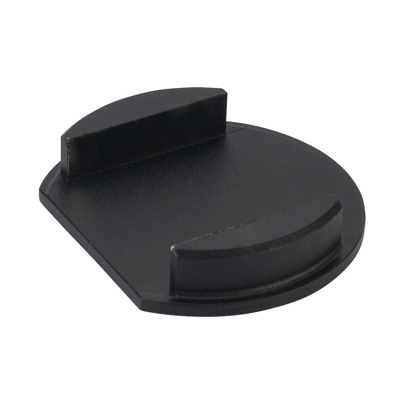 End Cap For Aluminium Slotted Tube 42.4mm Black