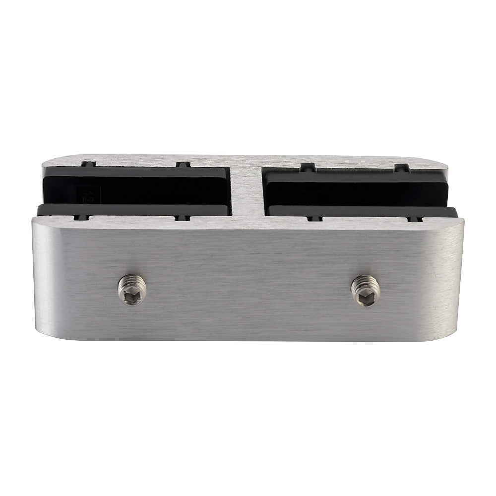 Aluminium Straight Glass Stiffener Satin Finish For 12mm To 21.52mm