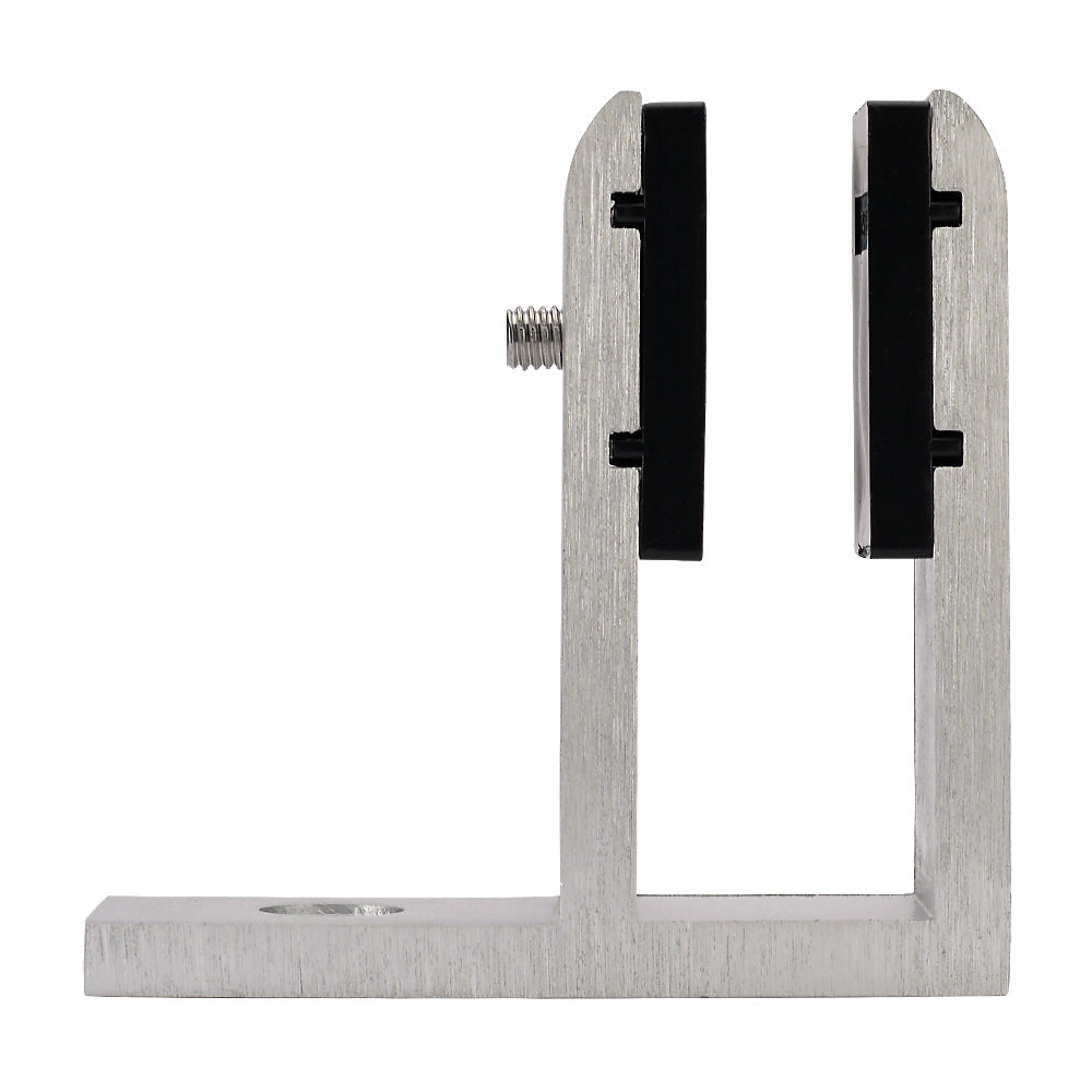 Aluminium End Glass Stiffener Satin Finish For 12mm To 21.52mm