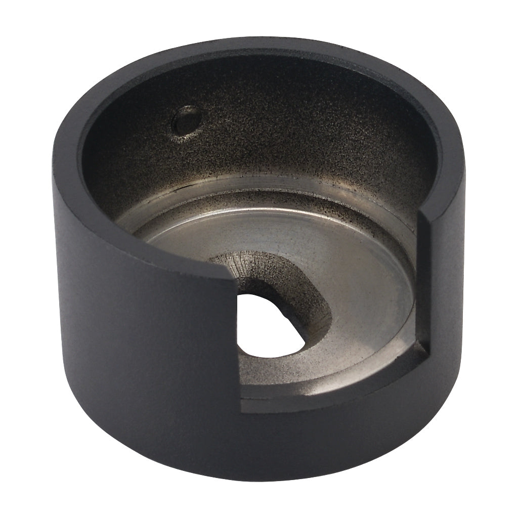 Wall Flange Holder For Aluminium Slotted Tube 42.4mm Black