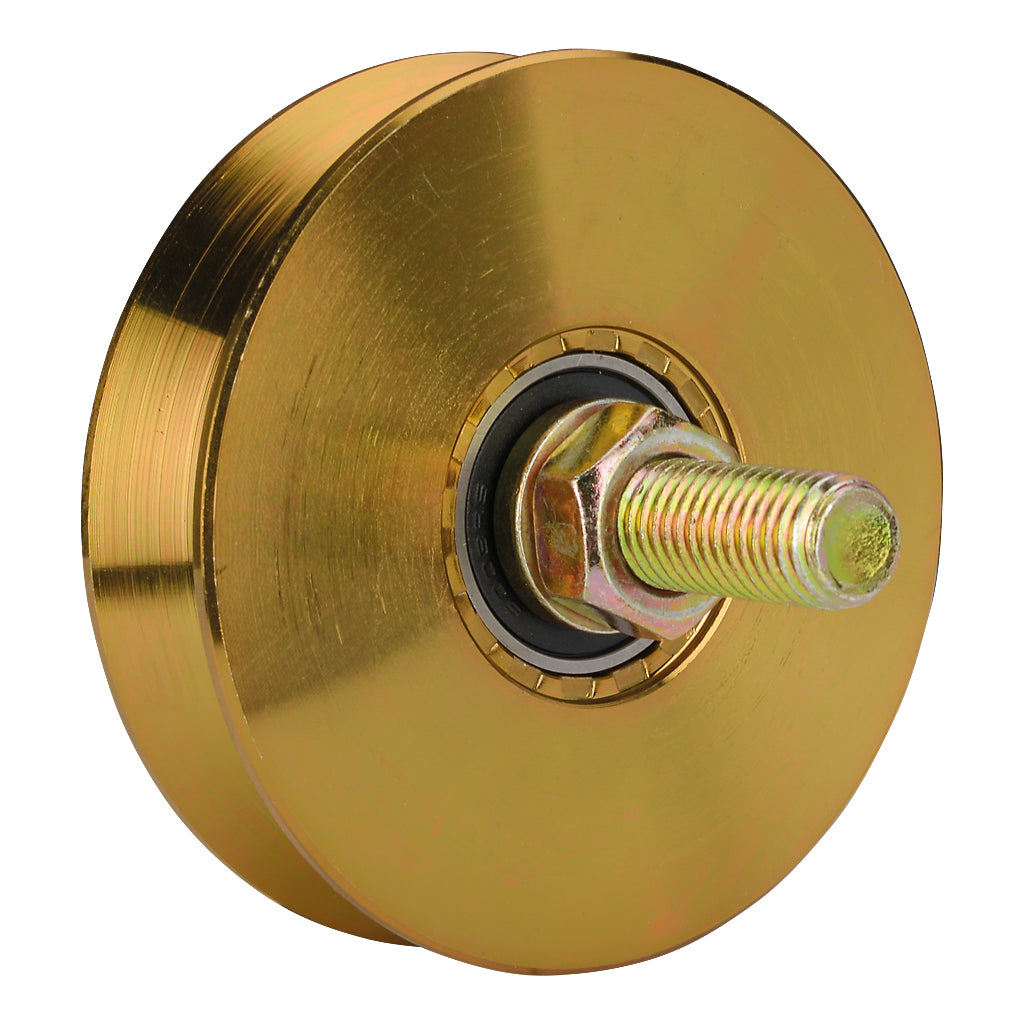 100mm Diameter Double Bearing Slider Wheel To Suit V Section Ground Track