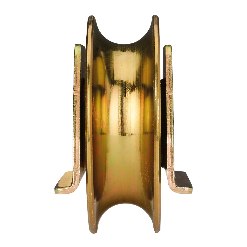 80mm Diameter Double Bearing Gate Wheel With Plates To Suit 20mm Diameter Track