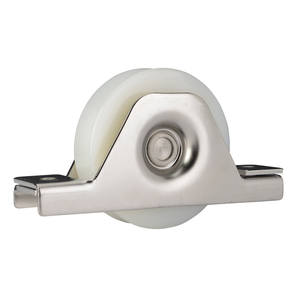 80mm Nylon Internal Box Section Slider Wheel To Suit V Section Ground Track