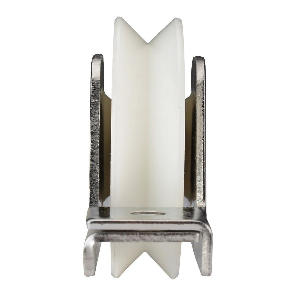 80mm Nylon Internal Box Section Slider Wheel To Suit V Section Ground Track