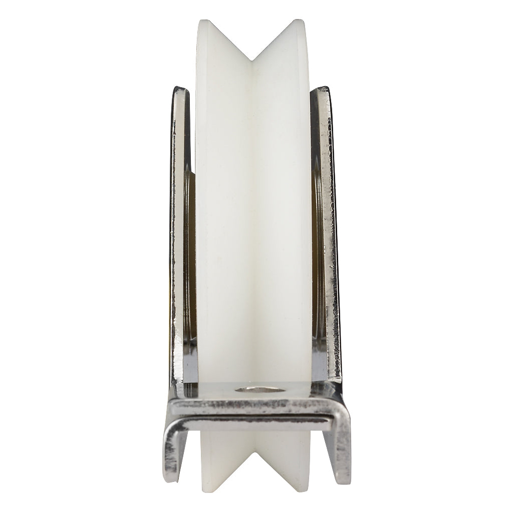 100mm Nylon Internal Box Section Slider Wheel To Suit V Section Ground Track