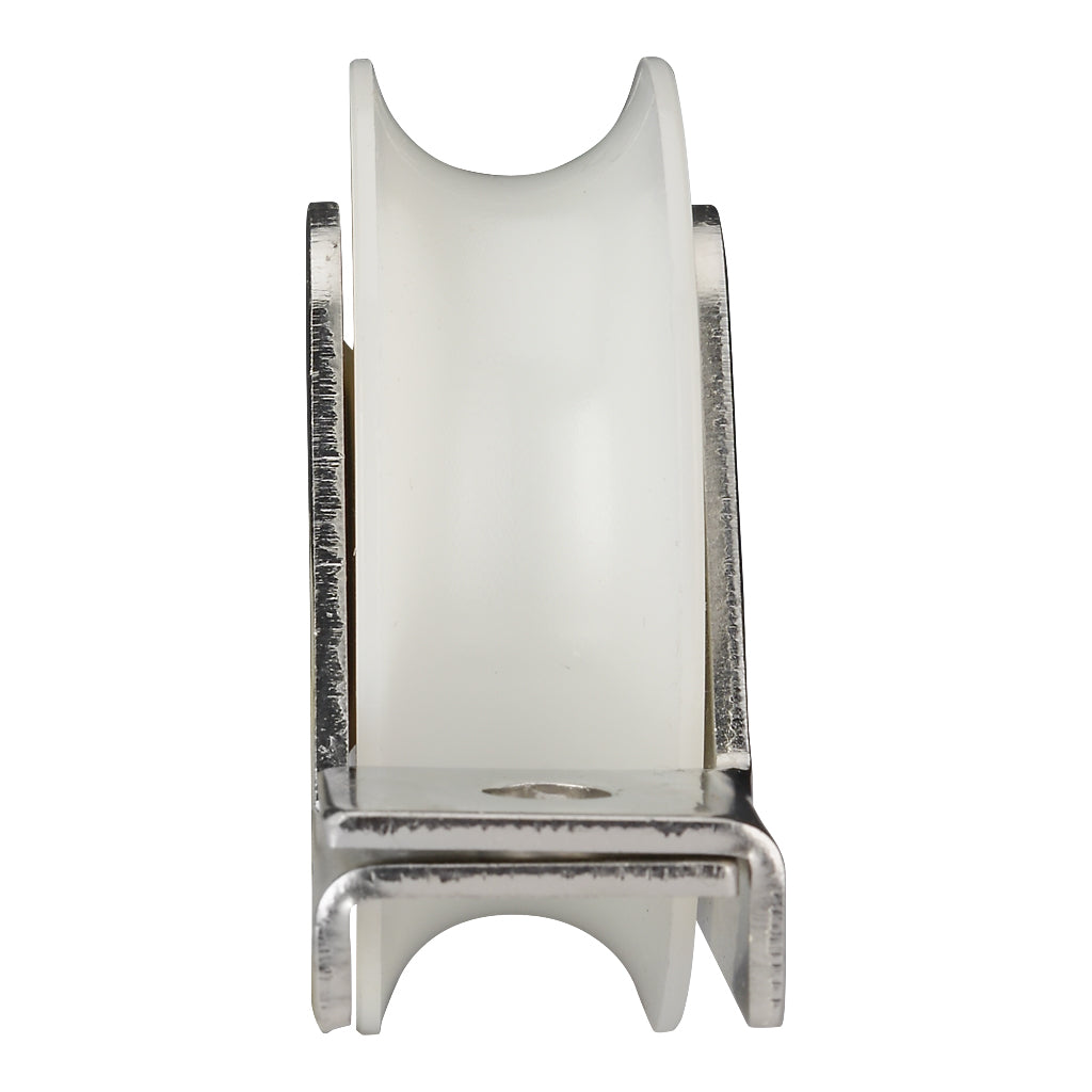 80mm Nylon Internal Box Section Slider Wheel To Suit 20mm Diameter Track