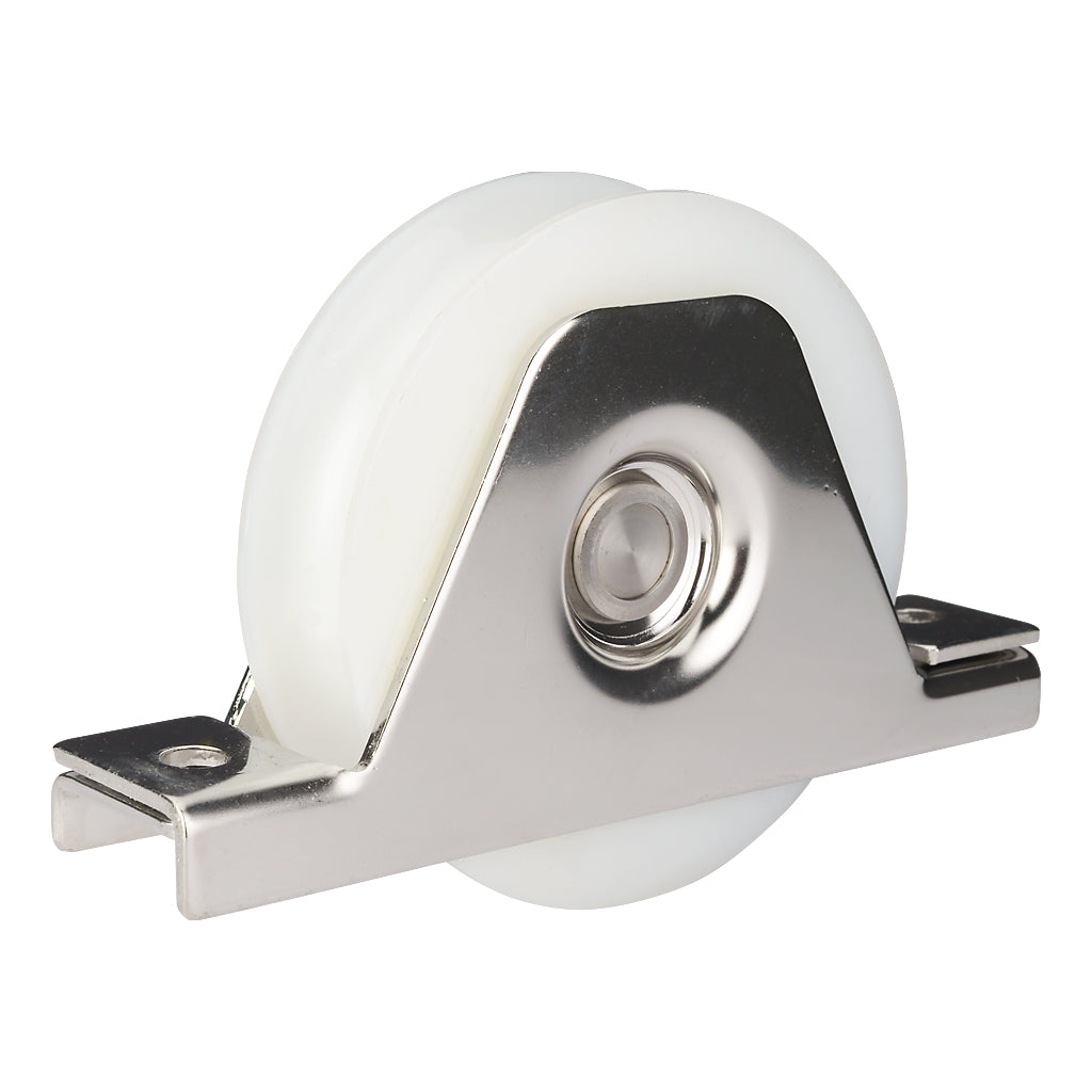 100mm Nylon Internal Box Section Slider Wheel To Suit 20mm Diameter Track