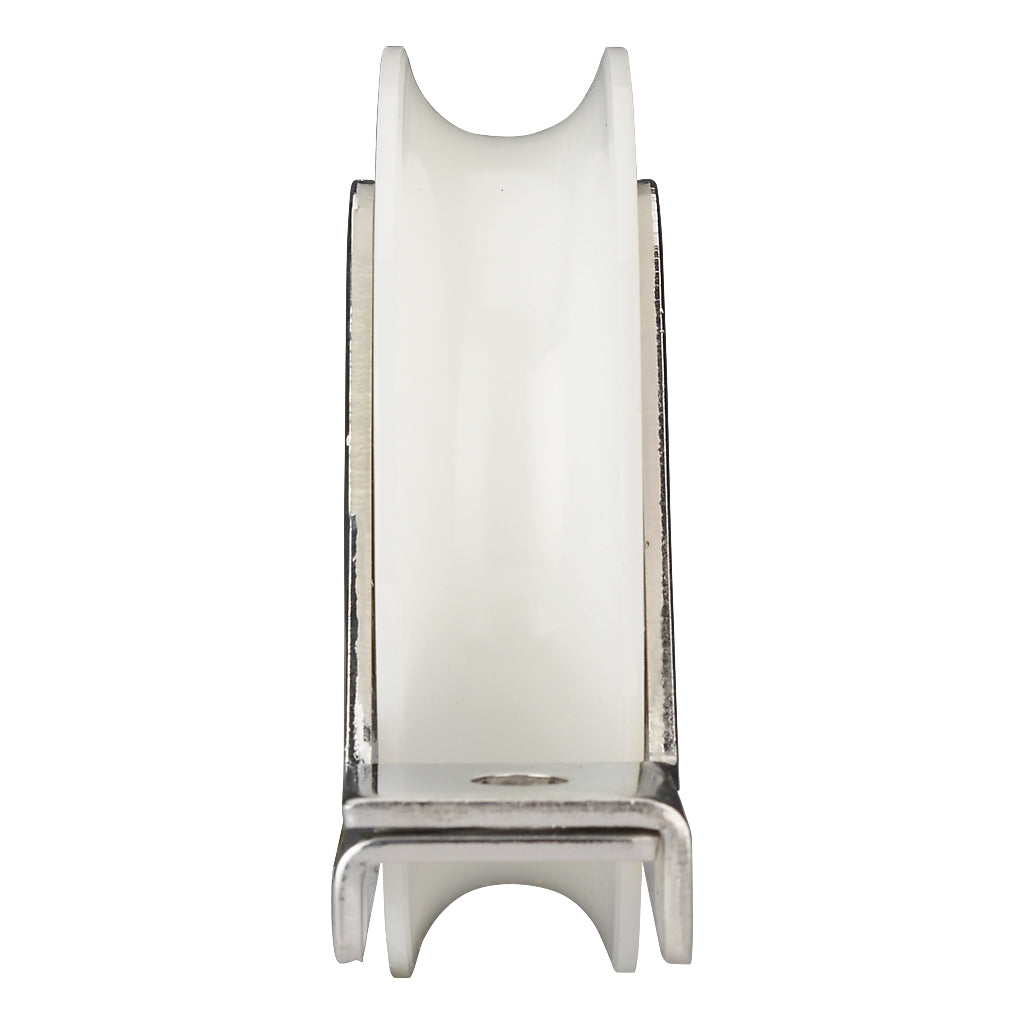 100mm Nylon Internal Box Section Slider Wheel To Suit 20mm Diameter Track