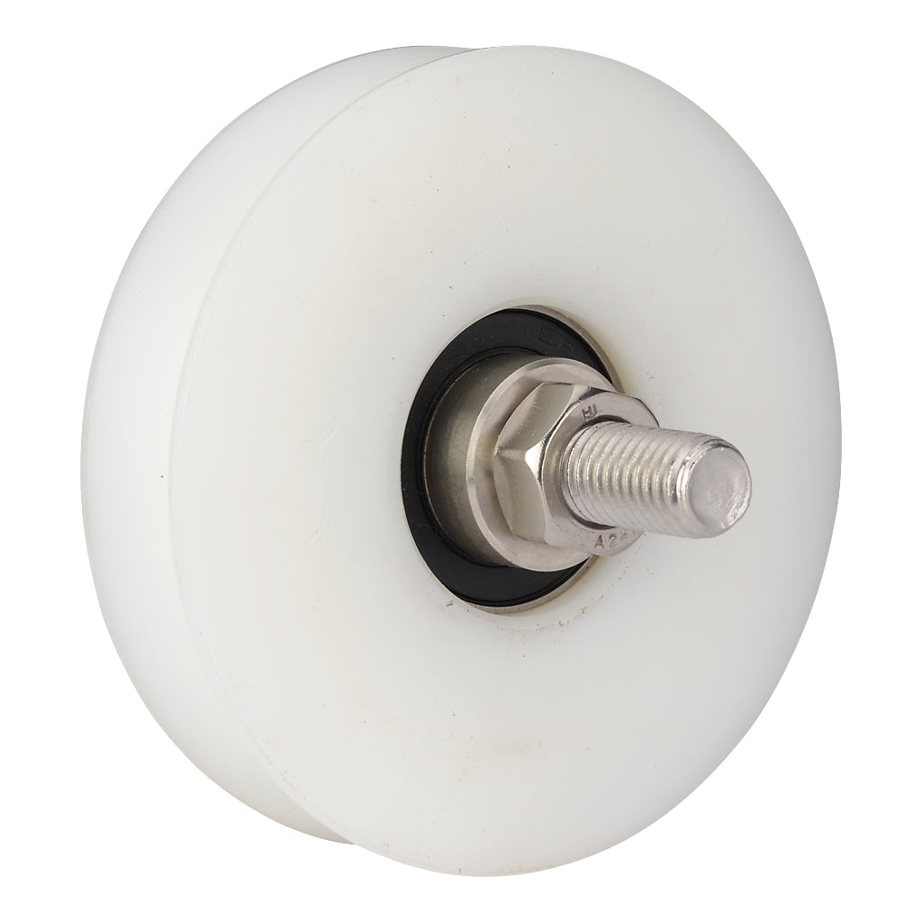 100mm Diameter Nylon Slider Wheel To Suit V Section Ground Track