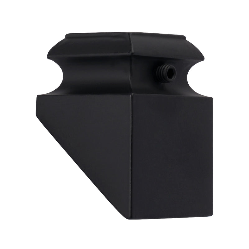 Aluminium Baluster Bracket On Rake For 12.5mm Diameter Round Black
