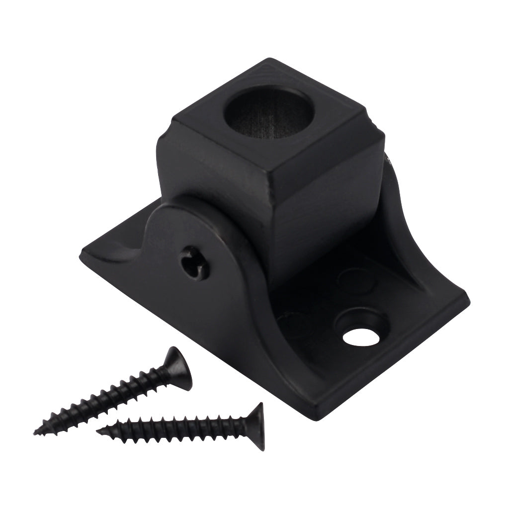 Adjustable Aluminium Baluster Bracket For 12.5mm Diameter Round Black
