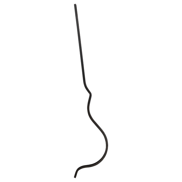 BOW2M 12 x 12mm Bowed Baluster Plain Bar 1000mm