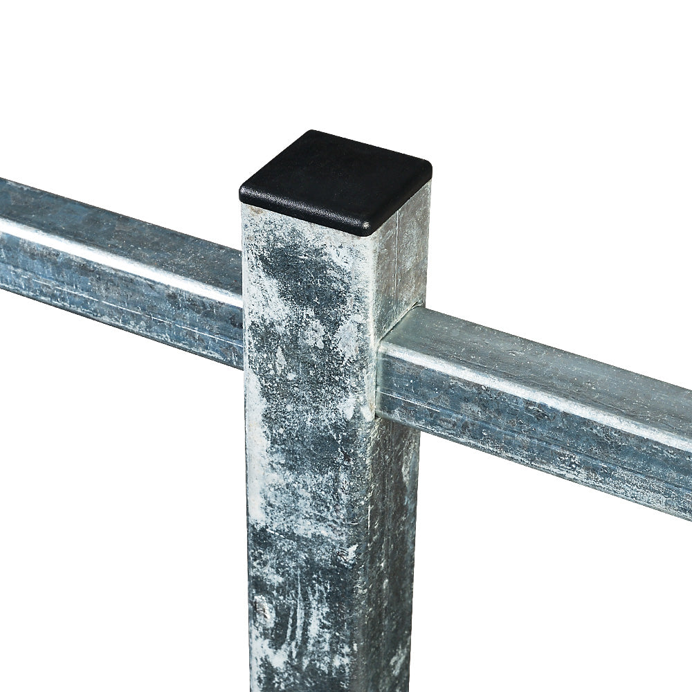 Mezzanine Handrail Square Post 40x40x2.5mm To Take 25mm Tube