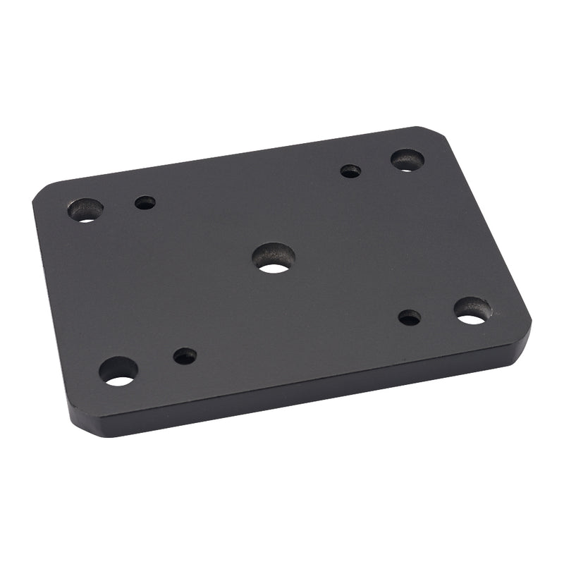 Aluminium Fence Post Base Fixing Plate Black