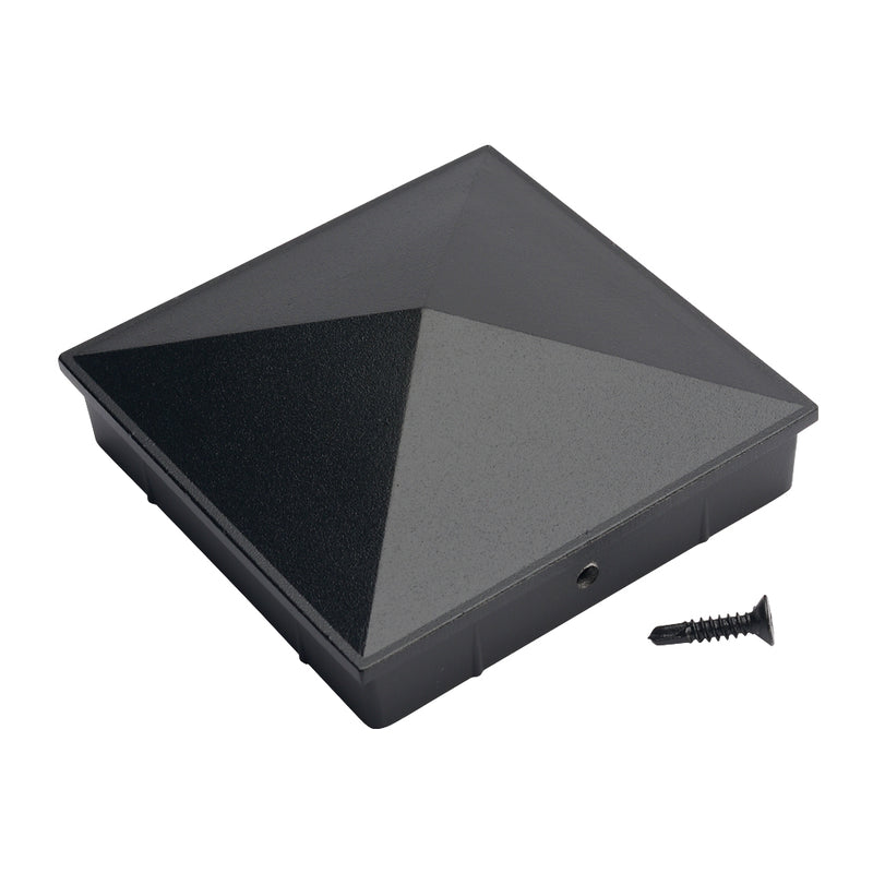 Aluminium Fence Post Cap Black