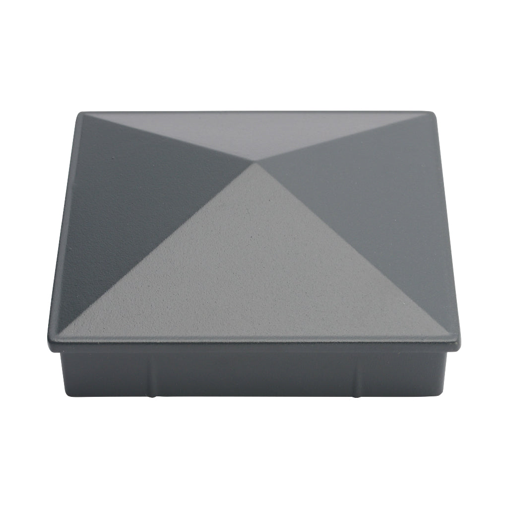 Aluminium Fence Post Cap Anthracite Grey