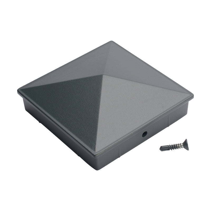Aluminium Fence Post Cap Anthracite Grey