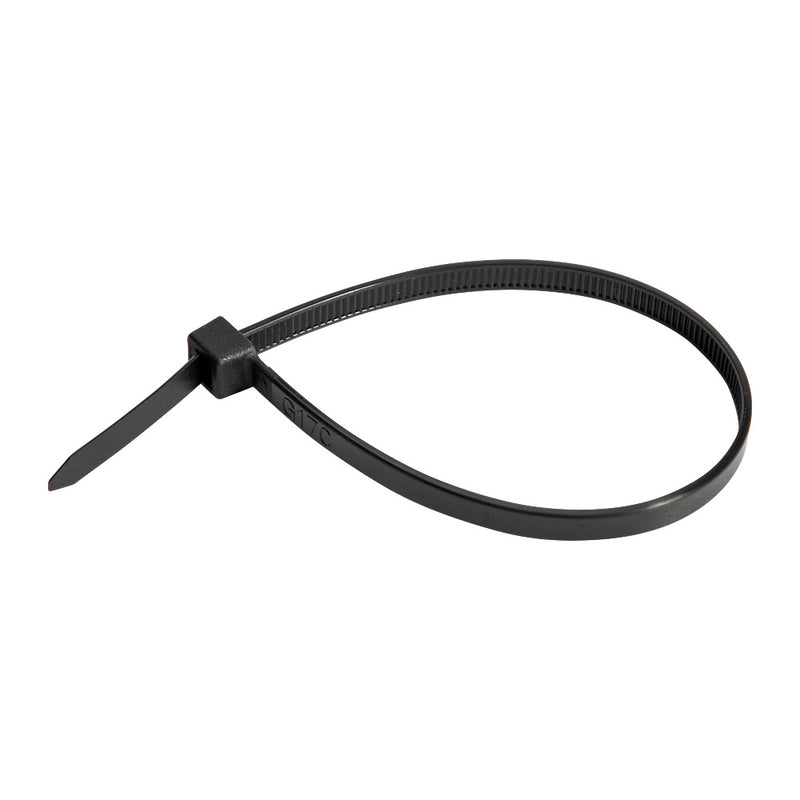 Black Nylon Cable Ties 200mm x 4.8mm Pack Of 100