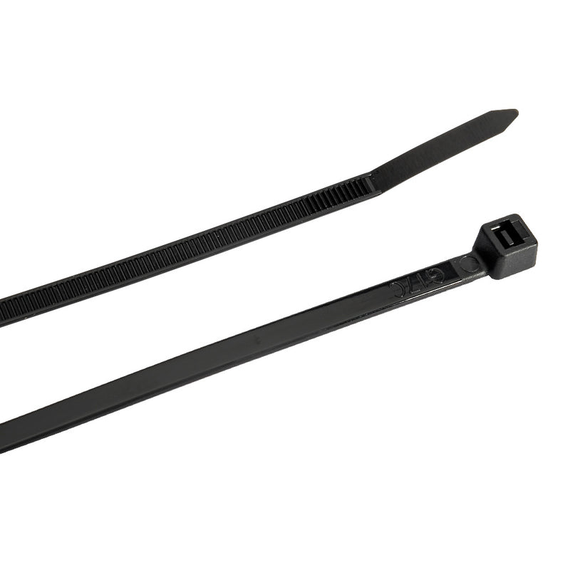 Black Nylon Cable Ties 200mm x 4.8mm Pack Of 100